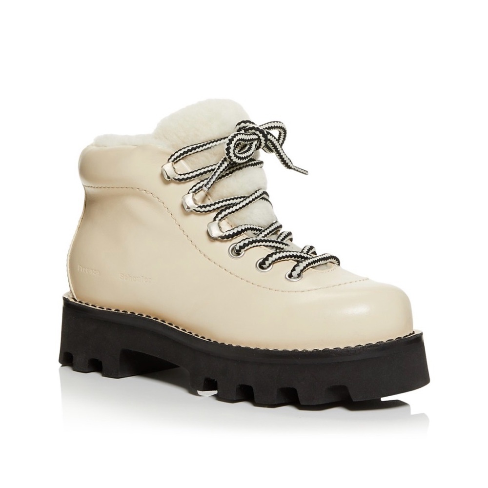 Proenza Schouler Beige Shearling Hiking boots never worn